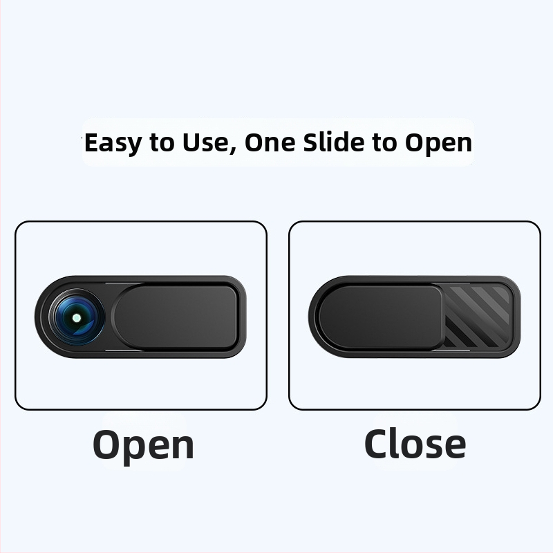 Objektīva aizsargs kamerai ar privātuma aizsardzību, slīdošs vāks mobilajiem telefoniem un planšetēm