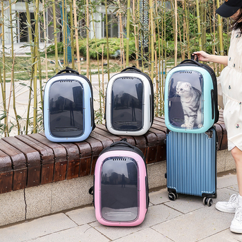 Űr kapszula alakú macska táska, lélegző, hordozható és összecsukható, nagy kapacitású (Poliészter; kemény hordozó; Állat táska)