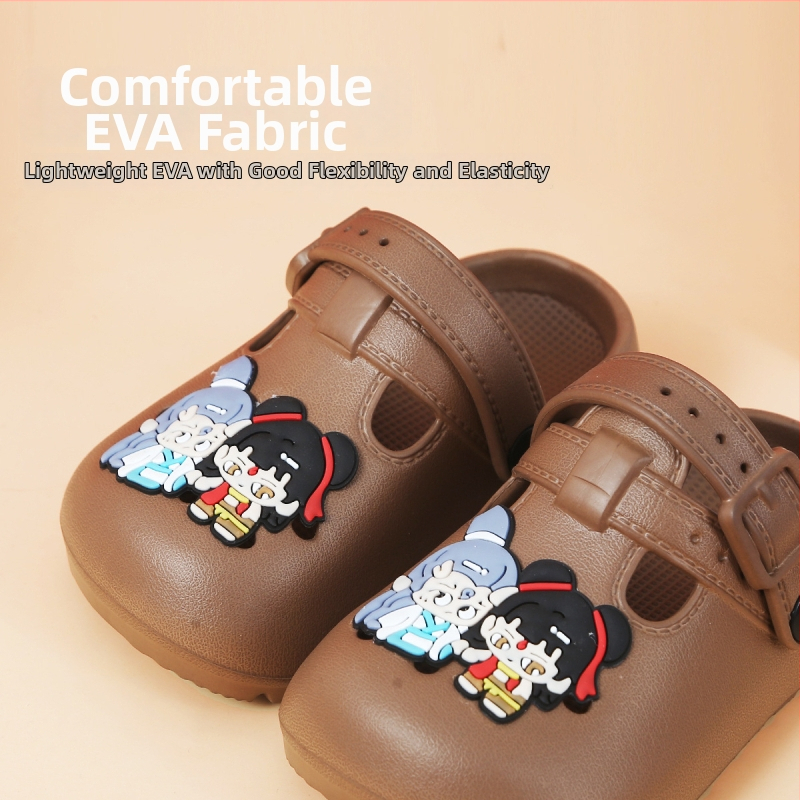 Sandale pentru copii din EVA, design cartoon, unisex, vară 2025, material EVA, talpă antiderapant