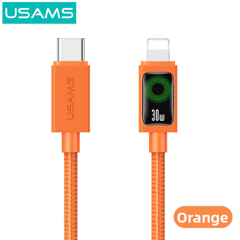 USB-C nabíjací kábel, pletený, 60W PD rýchle nabíjanie, dĺžka 1–2 m