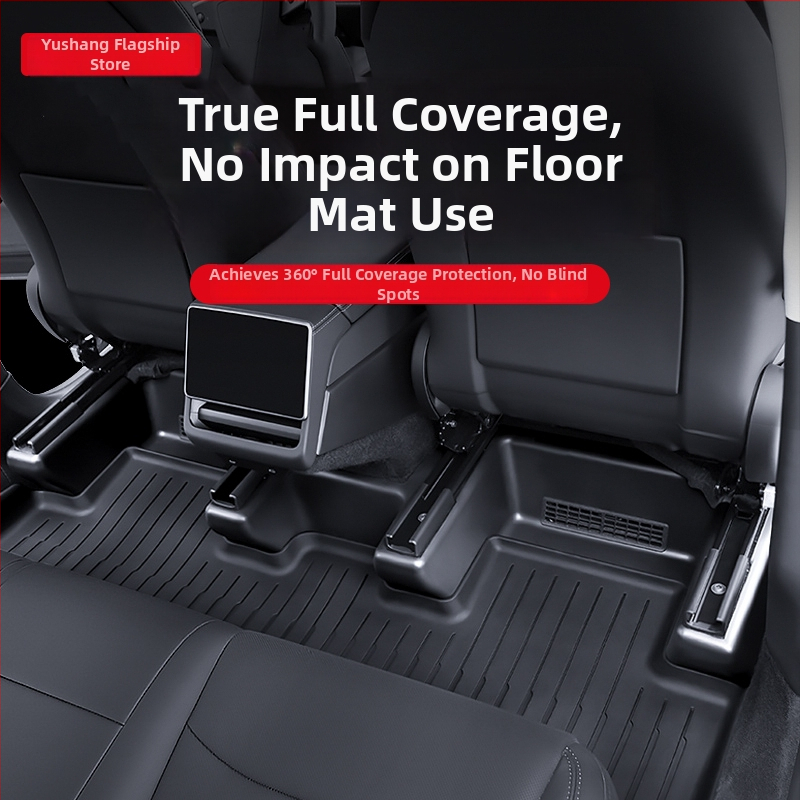 Tesla Model Y задна седалка Комплект защита на ъглите — ТПЕ, анти-удар подложка и панели на праговете, YS-01