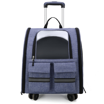 Чанта за домашни любимци от Oxford, вентилирана, сгъваема, среден капацитет, средна мекота