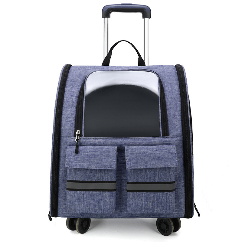 Чанта за домашни любимци от Oxford, вентилирана, сгъваема, среден капацитет, средна мекота