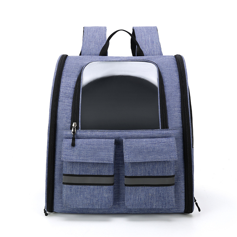 Чанта за домашни любимци от Oxford, вентилирана, сгъваема, среден капацитет, средна мекота