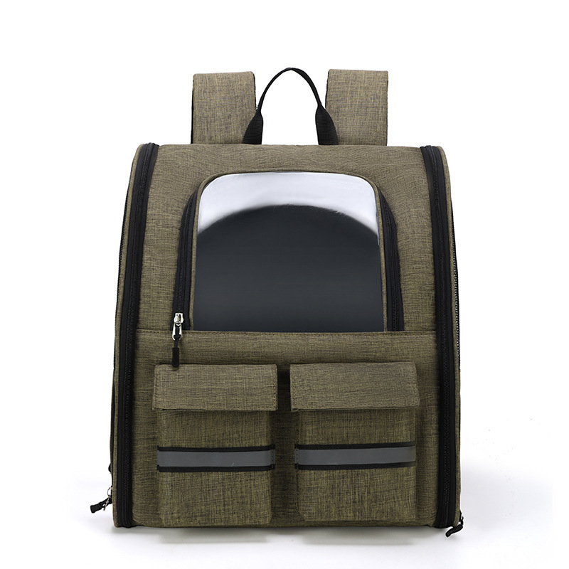 Чанта за домашни любимци от Oxford, вентилирана, сгъваема, среден капацитет, средна мекота