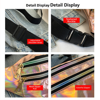 Vyrų juosmens krepšys, gatvės stiliaus, PU oda, atspari vandeniui, poliesterio pamušalas, per petį