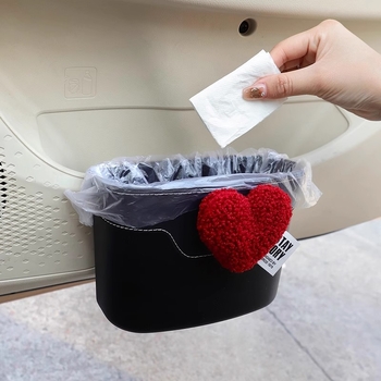 Kožený bočný úložný box na dvere auta, visací, vodotesný, na dážď a odpad, univerzálna kompatibilita