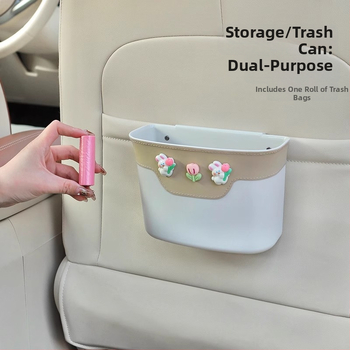 Kožený bočný úložný box na dvere auta, visací, vodotesný, na dážď a odpad, univerzálna kompatibilita