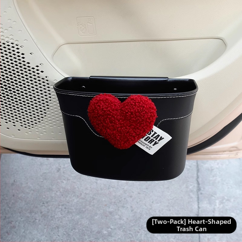 Kožený bočný úložný box na dvere auta, visací, vodotesný, na dážď a odpad, univerzálna kompatibilita