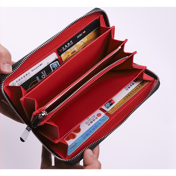 Garš vīriešu maciņš no mikrošķiedras ādas, zāliena matu raksts, pilsētas vienkāršība, odere no regenerētās ādas