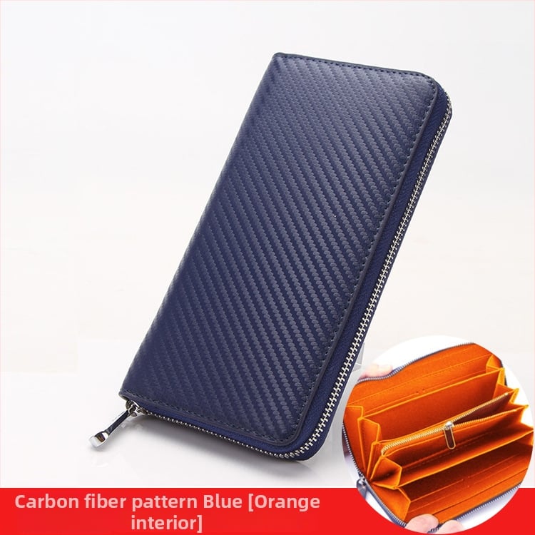 Garš vīriešu maciņš no mikrošķiedras ādas, zāliena matu raksts, pilsētas vienkāršība, odere no regenerētās ādas