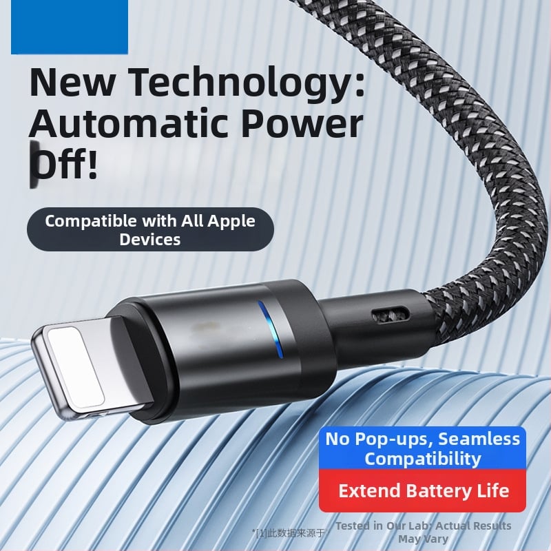 3-в-1 кабел за зареждане с Lightning, USB-C и Micro USB – плетен, 100W максимум, LED индикатор, с един конектор