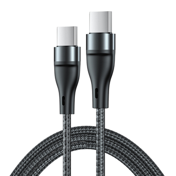 PD60W Type-C плетен кабел за данни и зареждане, Бързо зареждане, с един конектор