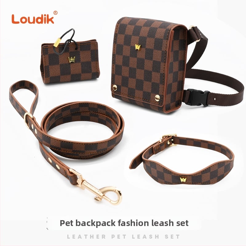 Кучешка гръдна презрамка с каишка и джоб за съхранение, малък раничен стил, Cortex материал, кутия 80 бр