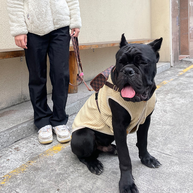 Кучешка гръдна презрамка с каишка и джоб за съхранение, малък раничен стил, Cortex материал, кутия 80 бр