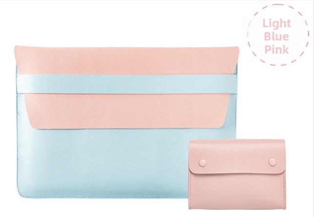 Obal na MacBook s vnútornou kapsou na počítač — PVC povrch, vnútorná podšívka z umelej kože, vodotesný a odolný voči opotrebeniu