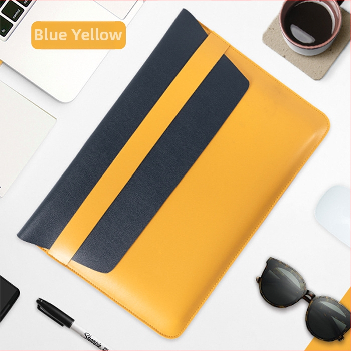 Obal na MacBook s vnútornou kapsou na počítač — PVC povrch, vnútorná podšívka z umelej kože, vodotesný a odolný voči opotrebeniu