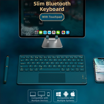 Bluetooth клавиатура с 64 клавиша, ABS корпус, безжично свързване, без подсветка