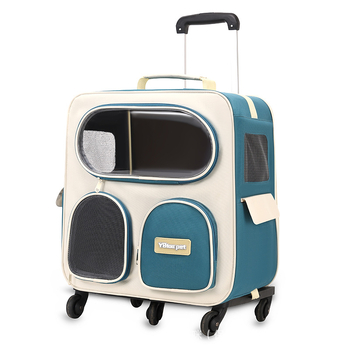 Чанта за домашни любимци — нейлон, капацитет за котки до 9 кг, марка Ybtoopet/yue bai rabbit, твърдост: средна до твърда