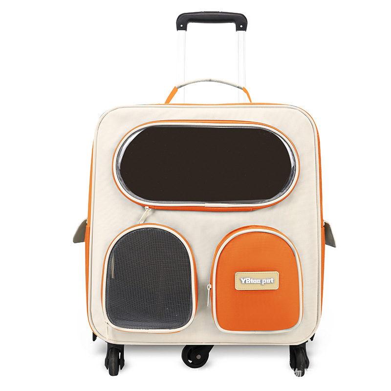 Чанта за домашни любимци — нейлон, капацитет за котки до 9 кг, марка Ybtoopet/yue bai rabbit, твърдост: средна до твърда