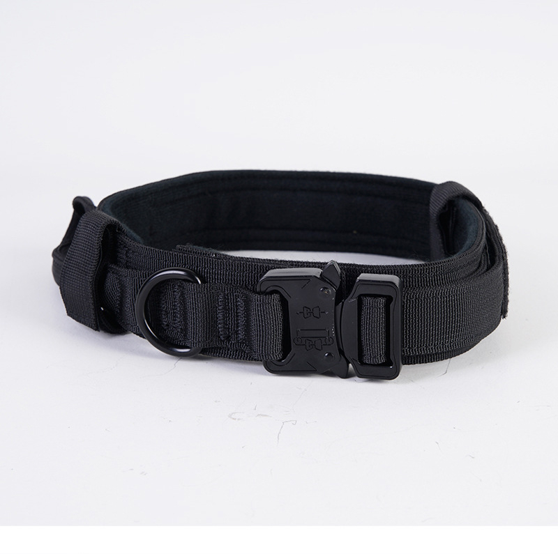 Kültéri taktikai kutyanyakörv – Flash Force denim, monokróm mintázat, minden évszakban, kutyáknak