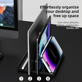 Držač za telefon i tablet - univerzalna podrška, materijal AABS + ekološki silikon, prilagodljiv