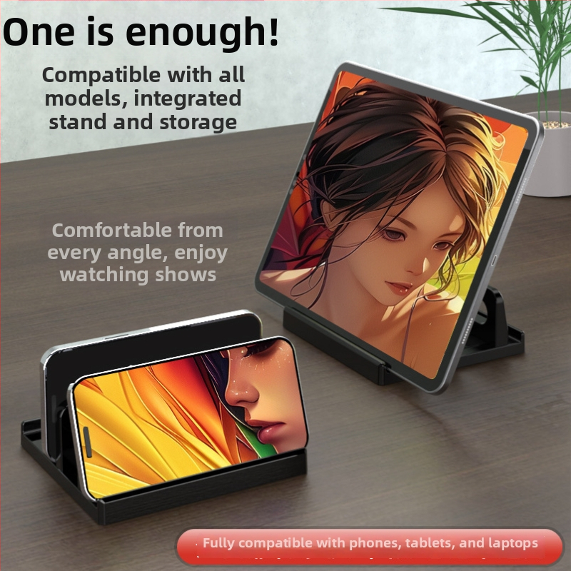 Držač za telefon i tablet - univerzalna podrška, materijal AABS + ekološki silikon, prilagodljiv