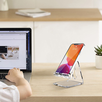 Suport de birou pentru telefon, construcție din plastic, stil general, marcă Thousands of miles, suport pentru personalizare