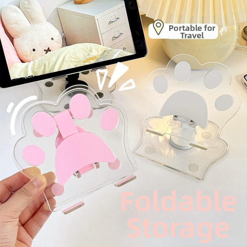 Priehľadný ľahký luxusný stojan na tablet a telefón, stolný doplnok pre domáce použitie