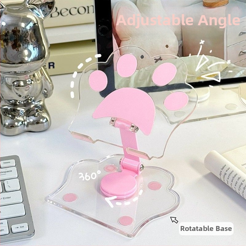 Priehľadný ľahký luxusný stojan na tablet a telefón, stolný doplnok pre domáce použitie