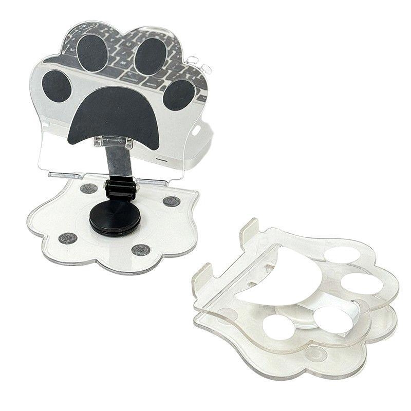 Държач за таблет и телефон за настолен монтаж, прозрачен, лек лукс, за домашна употреба