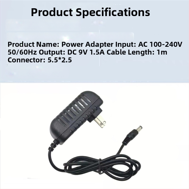 YXY-0920 9V 2A захранващ адаптер за DVD плеъри, EVD, малки телевизори и аудио устройства (вход 110-240V, изход 9V 1–2A)