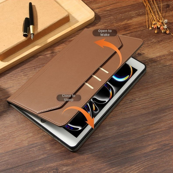 Ochranný obal z imitácie kože pre Apple iPad Pro 11 a tablety s veľkosťou 10,2/10,9 palca, s Air7 stojanom a priehradkou na kartu