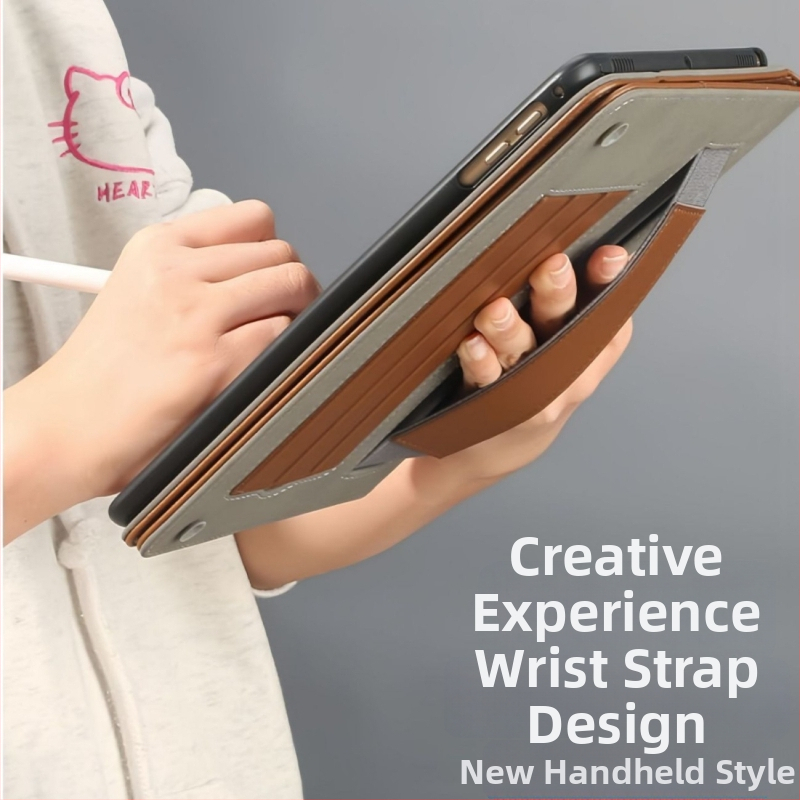 Ochranný obal z imitácie kože pre Apple iPad Pro 11 a tablety s veľkosťou 10,2/10,9 palca, s Air7 stojanom a priehradkou na kartu