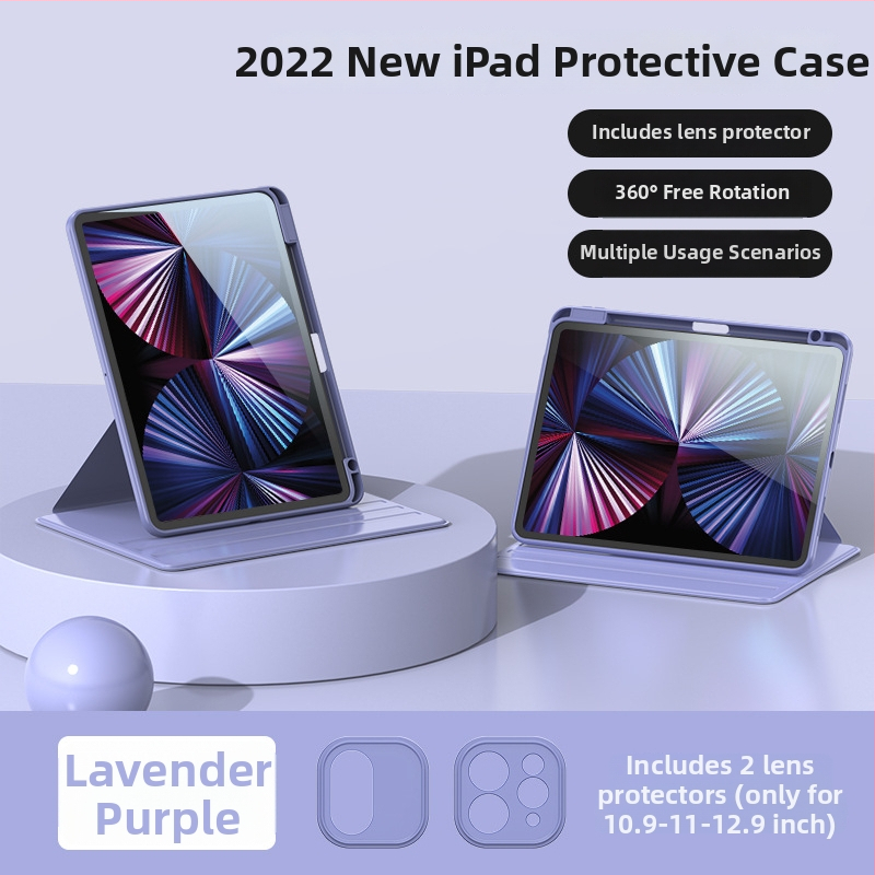 Ochranné puzdro na iPad, vydanie 2025, otočné Pro, priehľadné, Air7, 11 palcov, odolné voči pádu, pre 10,9-palcový iPad, 9. generácia