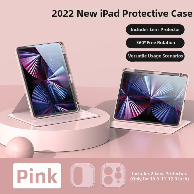Ochranné puzdro na iPad, vydanie 2025, otočné Pro, priehľadné, Air7, 11 palcov, odolné voči pádu, pre 10,9-palcový iPad, 9. generácia