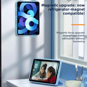 Husă de protecție tri-fold pentru iPad Pro 11, din acrilic, stil Flip, suport rotativ (orizontal/vertical), atașare magnetică, protecție împotriva căderilor, disipare căldură