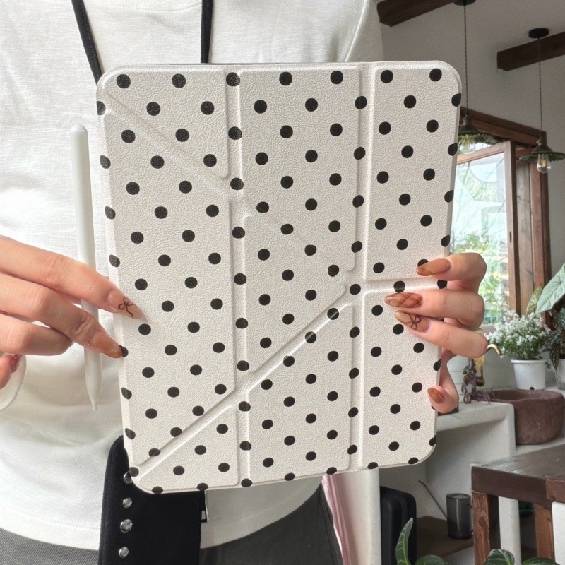 Pouzdro pre Apple tablet — TPU materiál, prenosný karikatúrny štýl, reliéfny povrch, so stojanom, podpora režimu spánku