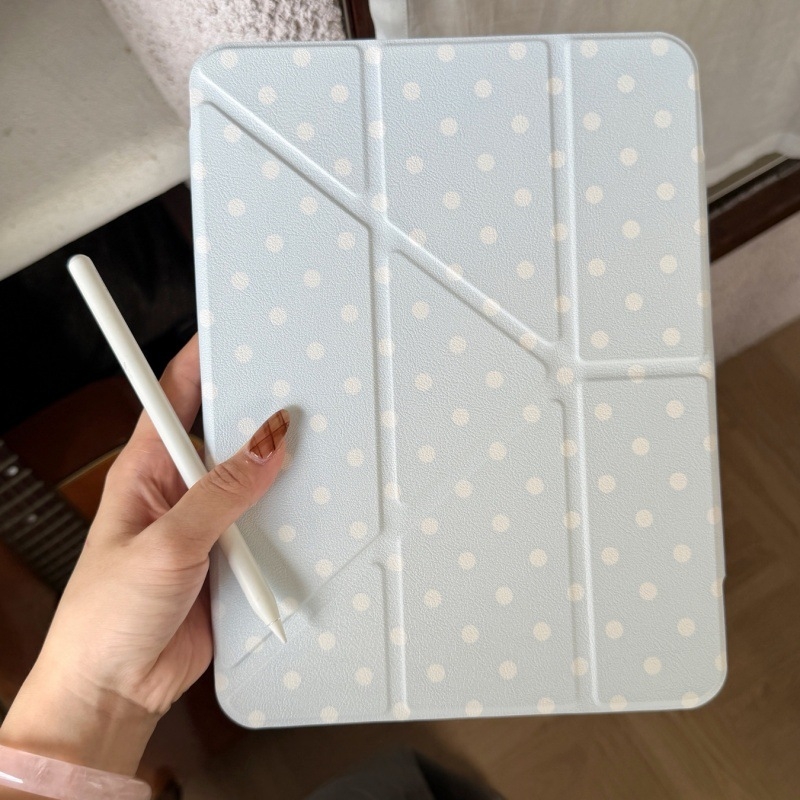 Pouzdro pre Apple tablet — TPU materiál, prenosný karikatúrny štýl, reliéfny povrch, so stojanom, podpora režimu spánku