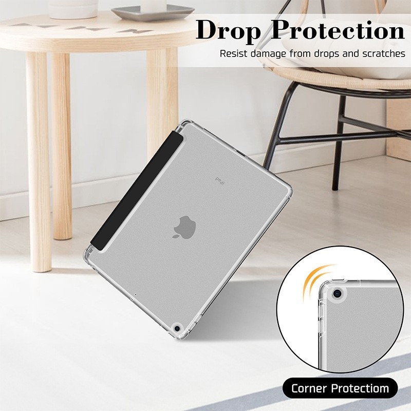 Ochranný obal pre iPad pre 10. generáciu, iPad Pro 11, iPad Air a iPad 11 – umelá koža + TPU, proti otrasom, držiak, slot na pero, magnetické zatváranie