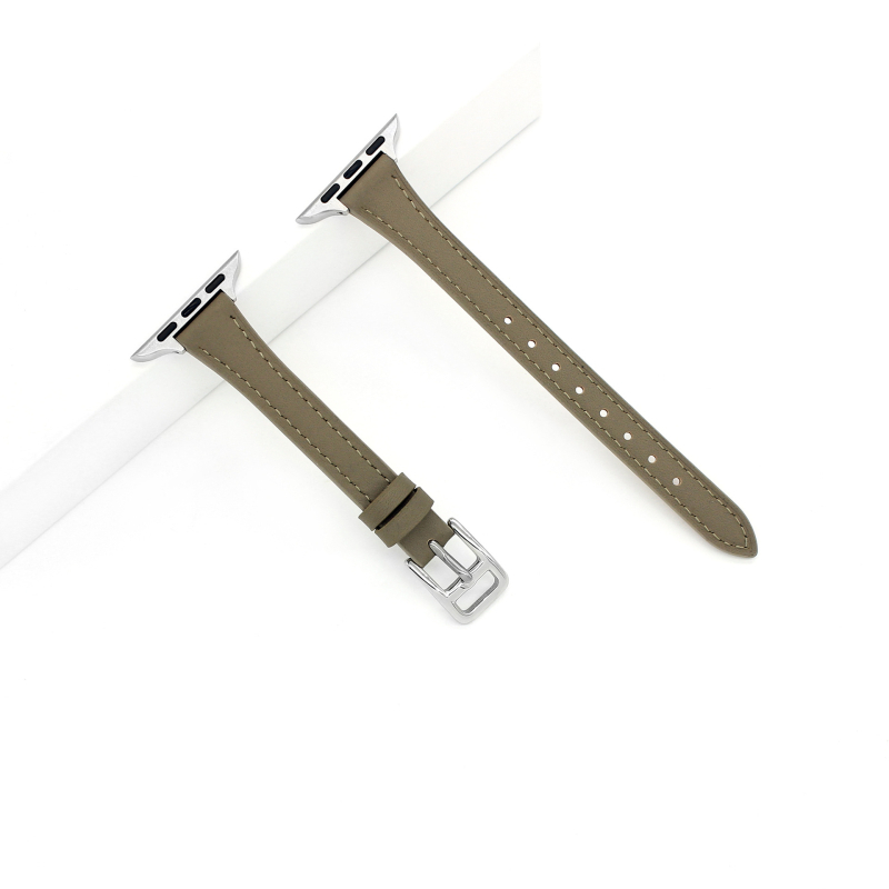 Valódi bőr Apple Watch szíj, 14 mm, 14–20 cm csuklóhoz, tűcsat, divatos