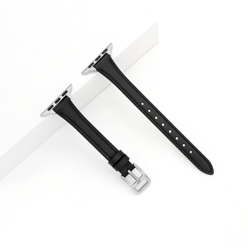 Valódi bőr Apple Watch szíj, 14 mm, 14–20 cm csuklóhoz, tűcsat, divatos