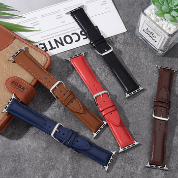 Brățară de ceas din piele naturală pentru Apple Watch SE și S8 — design original; Origine: Chaozhou; Lansare: toamna 2024