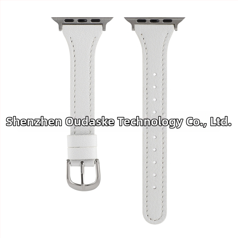 Apple Watch rihm looduslikust nahast liči-tekstuuriga, õhuke disain, ühildu Apple Watch Series 4–8 ja SE