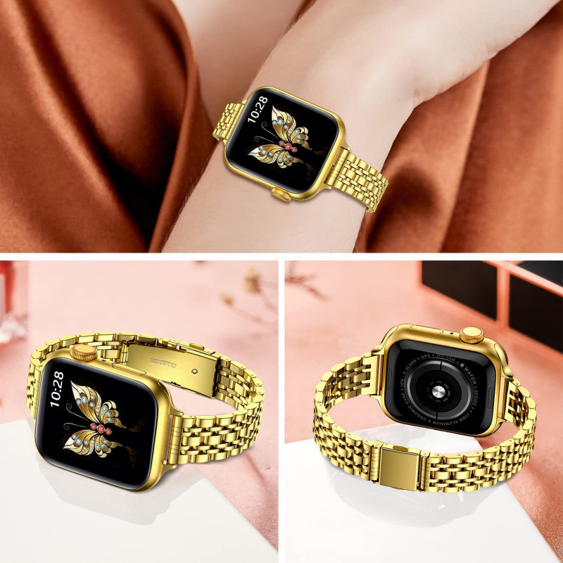 Ατσάλινη ζώνη για Apple Watch Ultra 2, 14 mm διεπαφή και αναδιπλούμενο κούμπωμα, συμβατή με Apple Watch Ultra 2