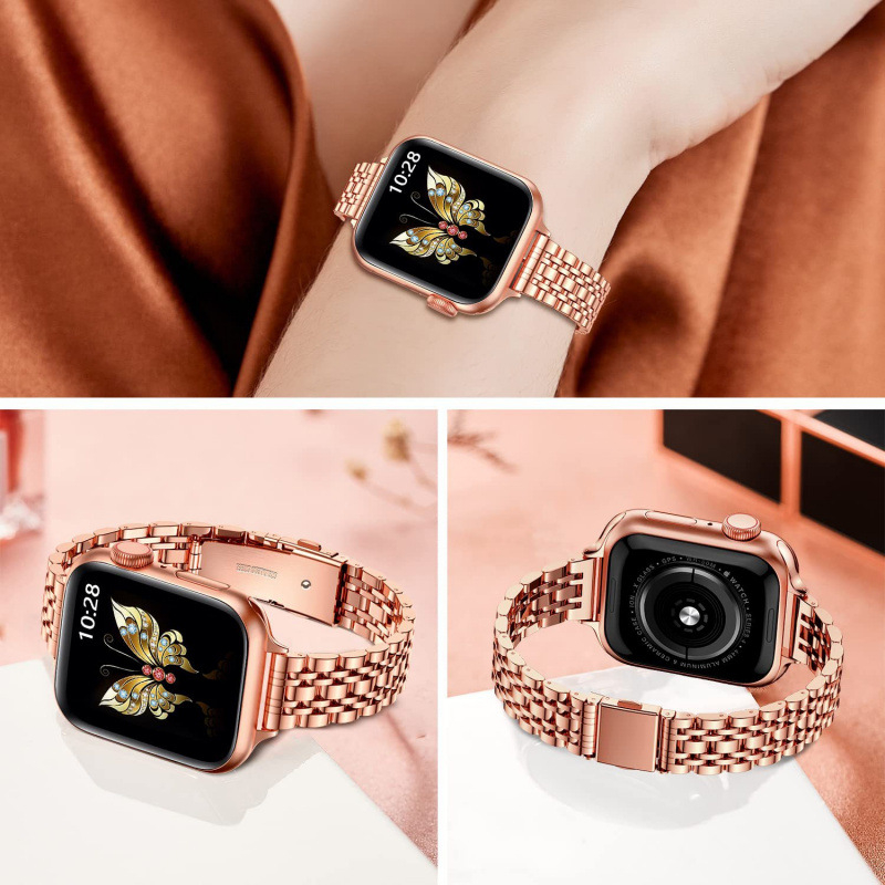 Ατσάλινη ζώνη για Apple Watch Ultra 2, 14 mm διεπαφή και αναδιπλούμενο κούμπωμα, συμβατή με Apple Watch Ultra 2