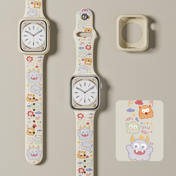 Λουρί Apple Watch – Πλαστικό, Στυλ Καρτούν, Κούμπωμα με Κουμπί, Συμβατό με Apple Watch, Μοντέρνο | Dazzling Digital