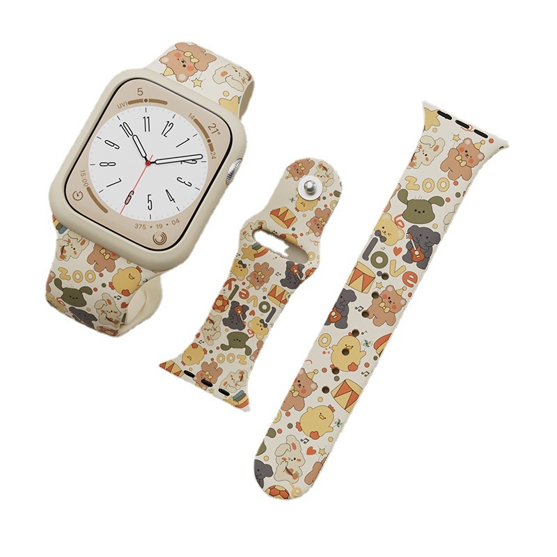 Λουρί Apple Watch – Πλαστικό, Στυλ Καρτούν, Κούμπωμα με Κουμπί, Συμβατό με Apple Watch, Μοντέρνο | Dazzling Digital