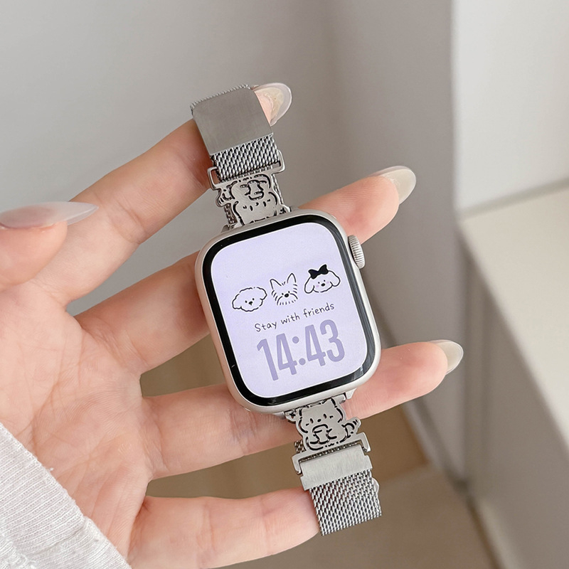 Metalový náramok pre Apple Watch v štýle Milanese, s magnetickou sponou, kompatibilný s Apple, rozhranie 12 mm, značka Chuernson