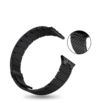 Brățară pentru Apple Watch din fibră de carbon – Compatibilă cu Series 3-8 și SE, Modă